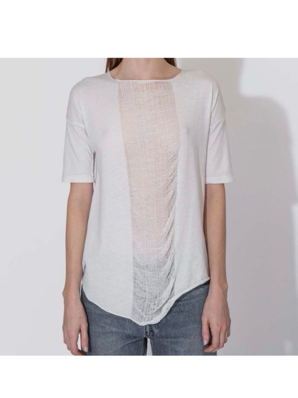 Raquel Allegra Distressed Tee handmade in LA